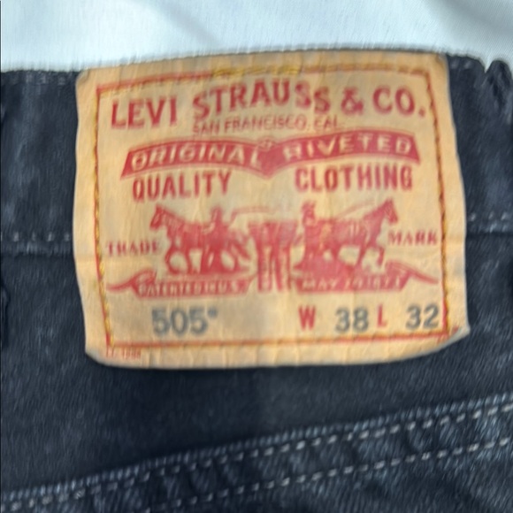 Levi's 505 Black Men's Jeans - Picture 4 of 9